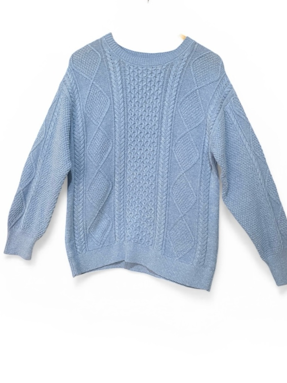 Art Class Girls Cable Knit Sweater‎ Blue Cozy Crewneck XL